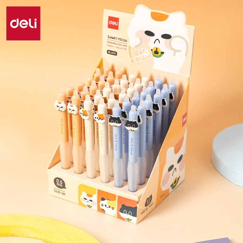 Deli-EG345-BK Erasable Gel Pen